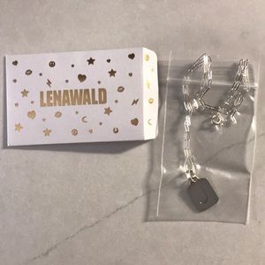 Lena Wald SS J initial pendant necklace